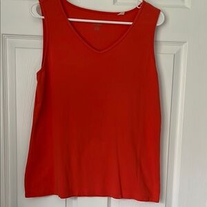Vibrant Red Sleeveless Top